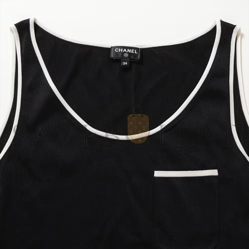 CHANEL COCO MARK 26SS SILK TANK TOP WOMEN'S P81449